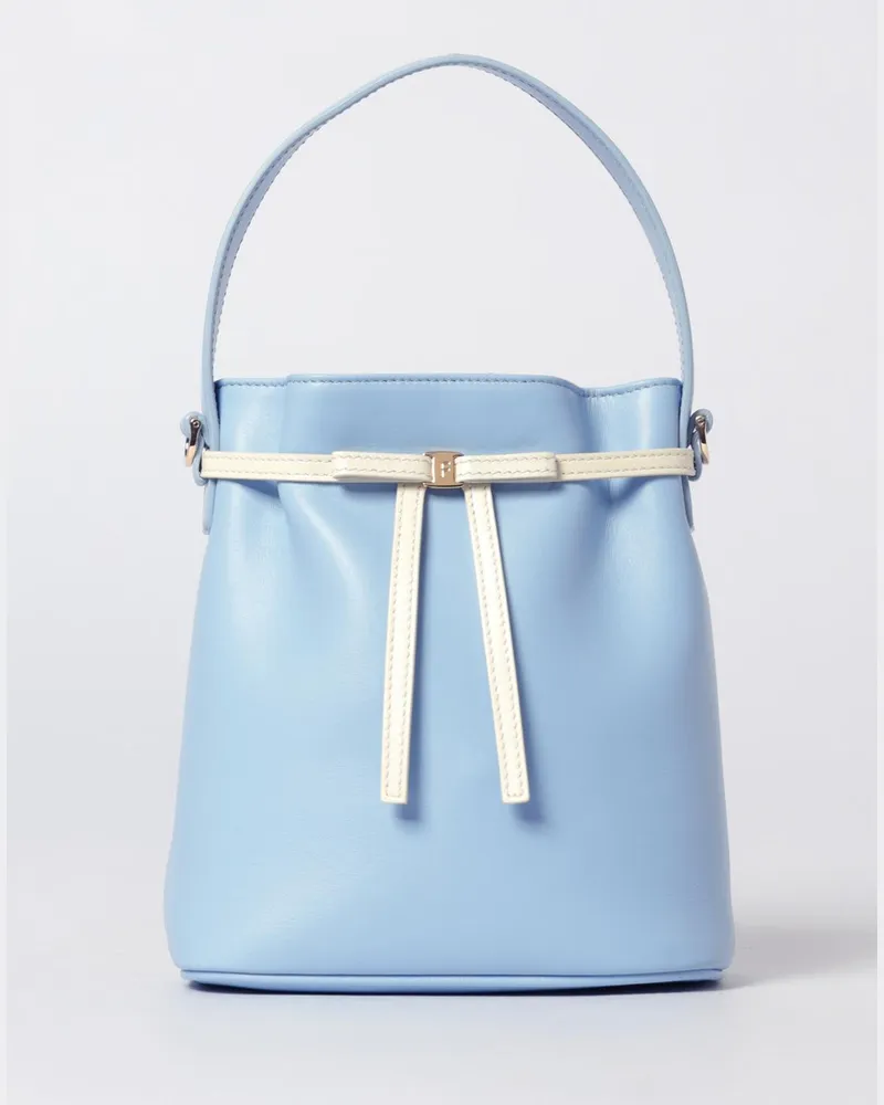 Ferragamo Schultertasche damen Hellblau
