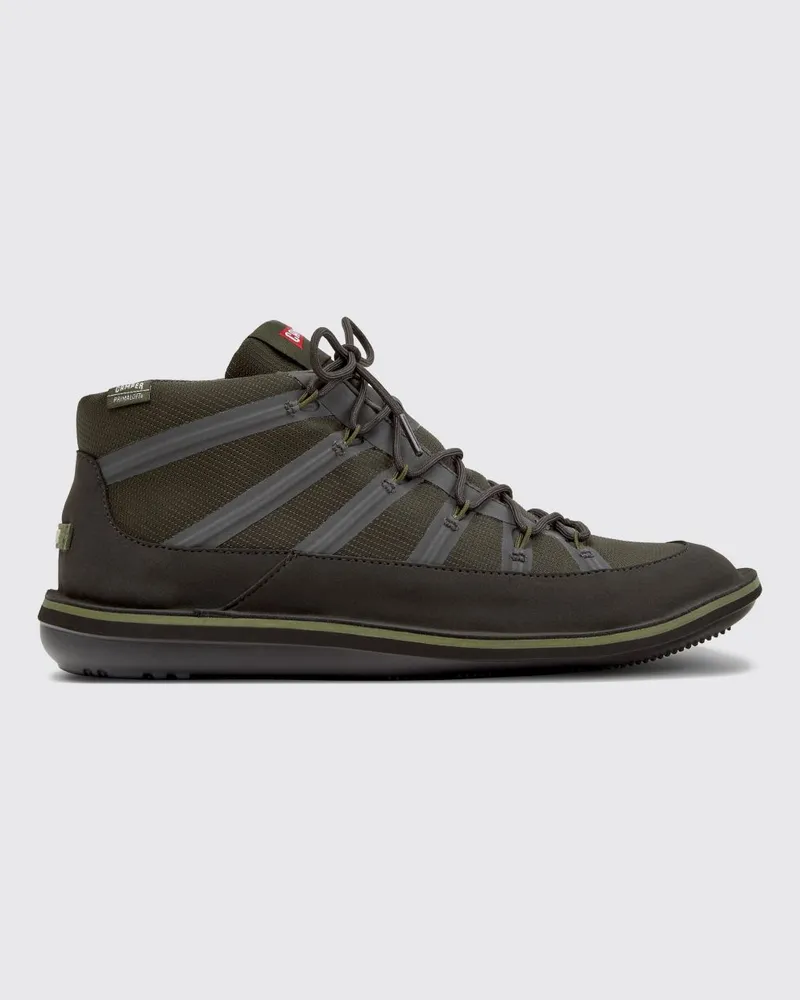 Camper Zweifarbige Beetle Slip-on-Stiefeletten aus technischem Gewebe und Veloursleder Bunt