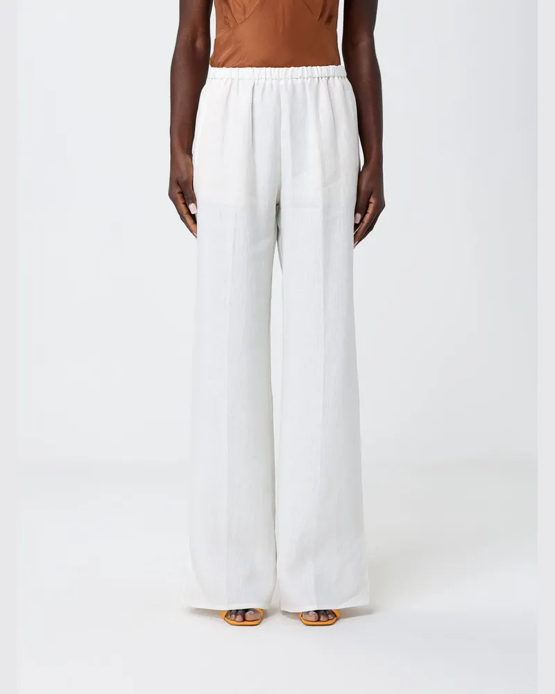 forte_forte Hose damen Weiß