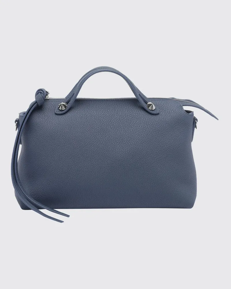 Fendi By The Way Handtasche aus genarbtem Kalbsleder Blau