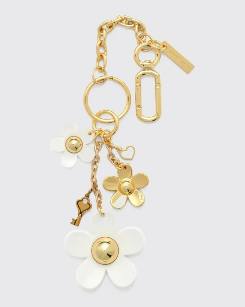 Marc Jacobs Daisy Schlüsselanhänger aus Metall in Blumenform mit Charm Silber