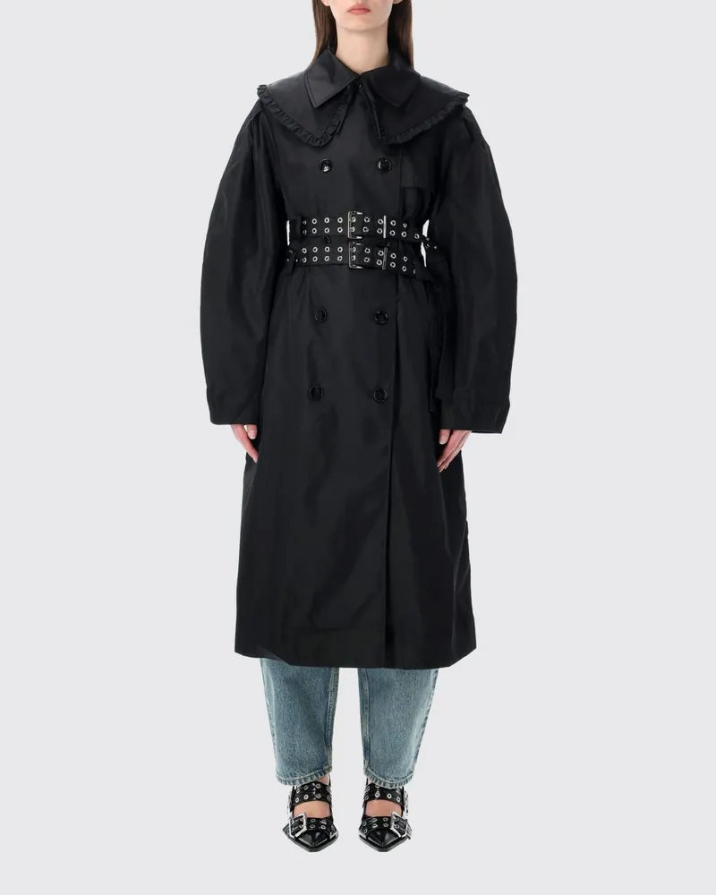 Ganni Mantel damen Schwarz