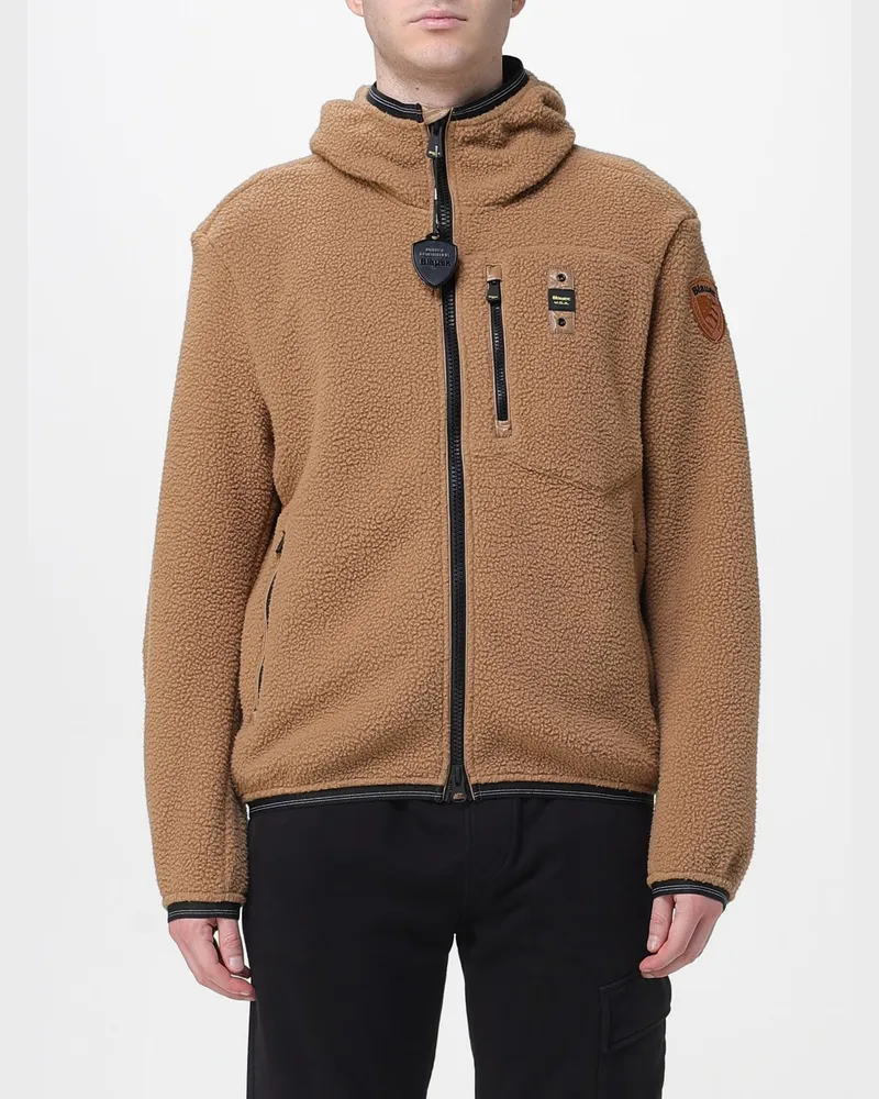 Blauer Jacke herren Braun