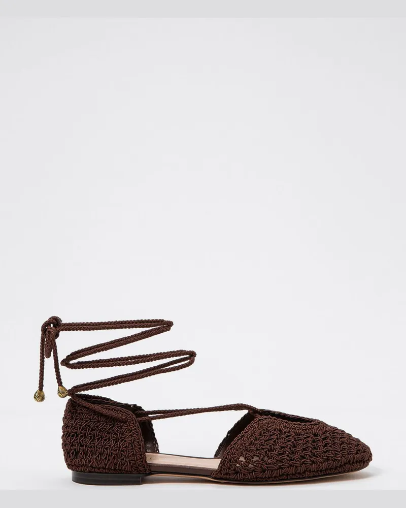 Twin-Set Ballerinas damen Kaffee