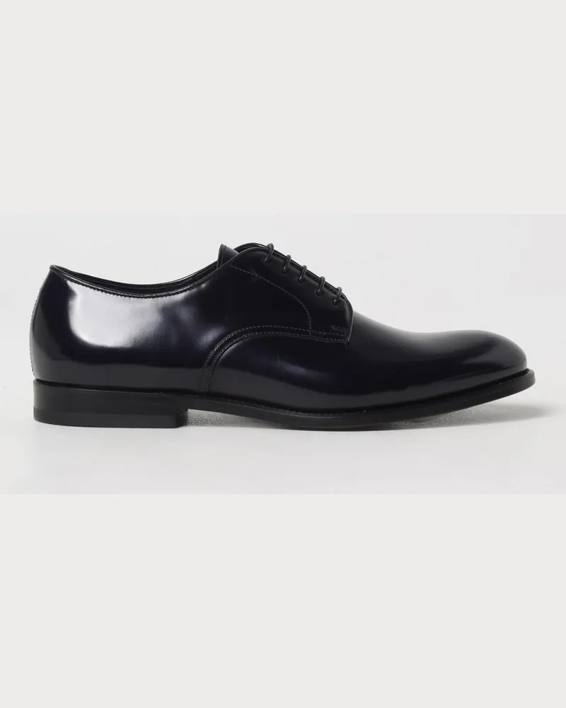 Doucal´s Derby-Schuhe aus gebürstetem Leder Blau