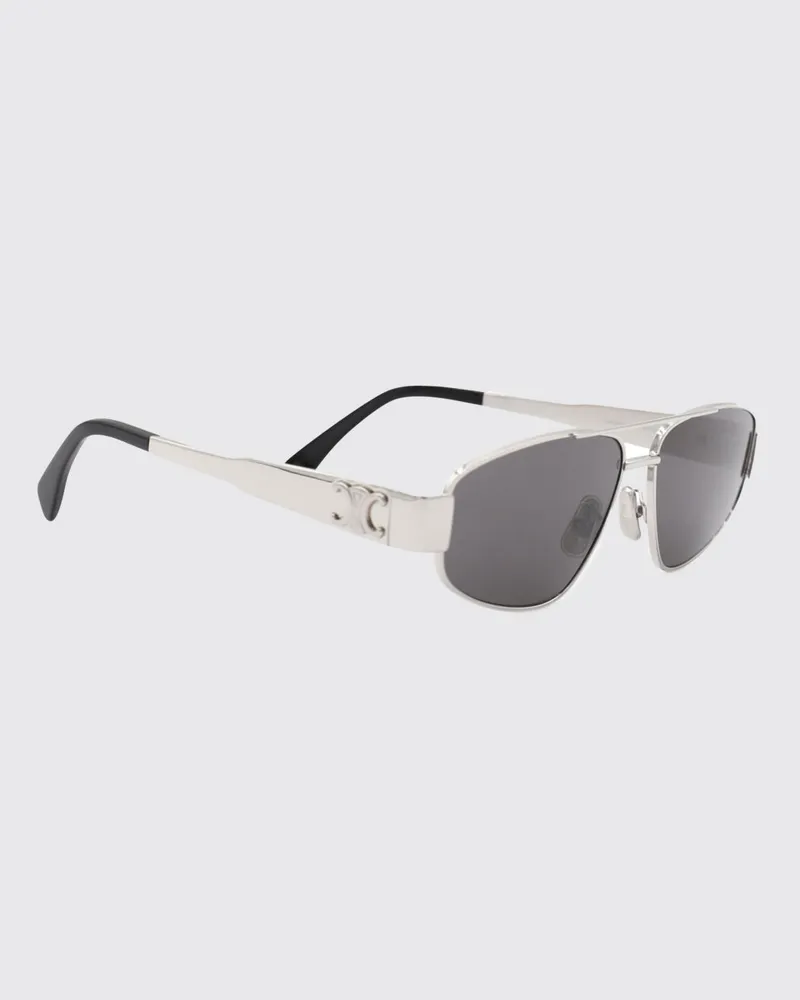 Celine Metallsonnenbrille mit Doppelsteg Silber