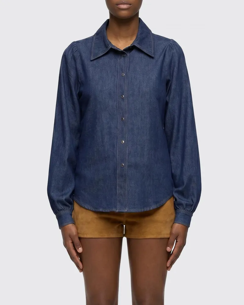 7 for all mankind Hemdbluse damen Blau