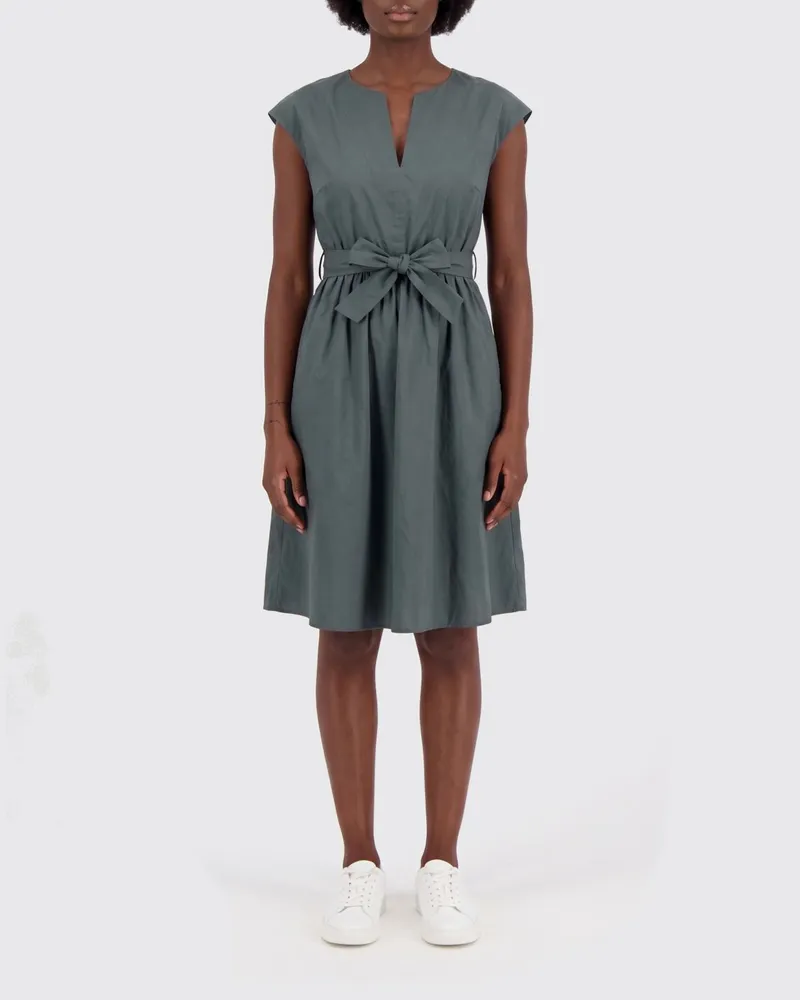 Woolrich Baumwoll-Mini-Kleid Grün
