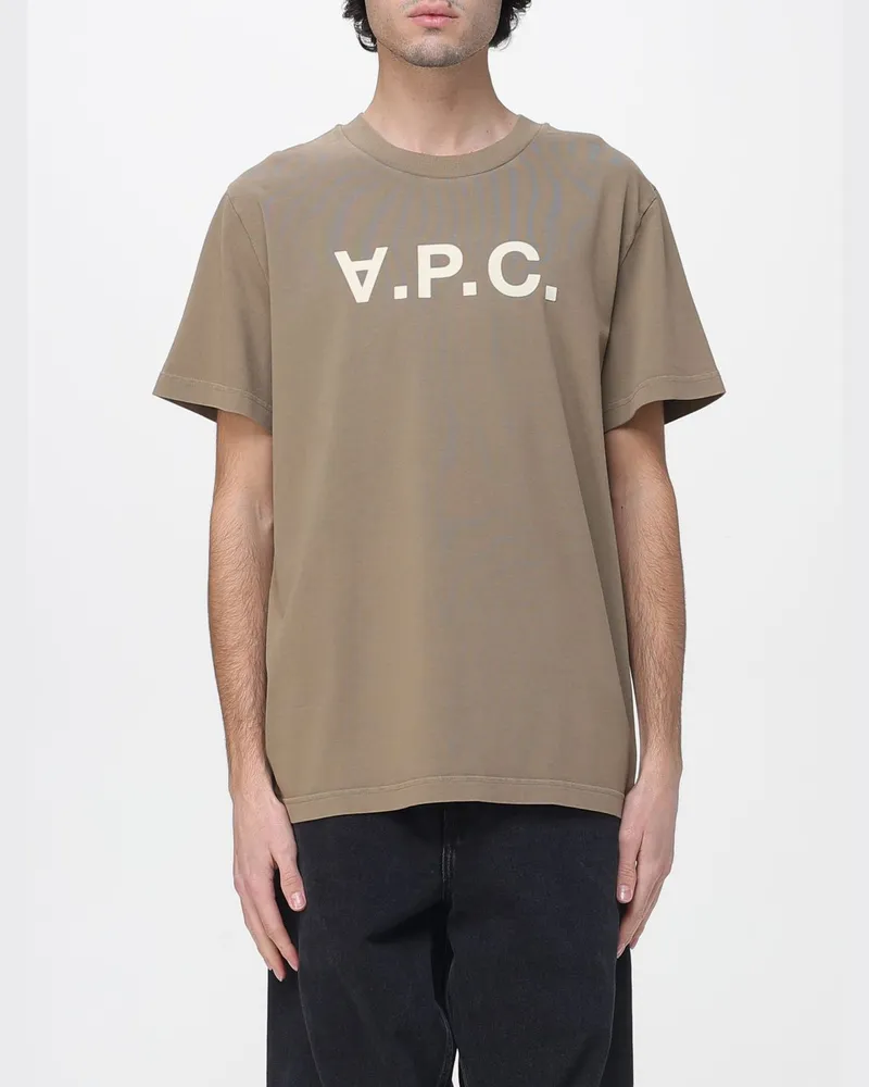 A.P.C. T-shirt herren Kaki