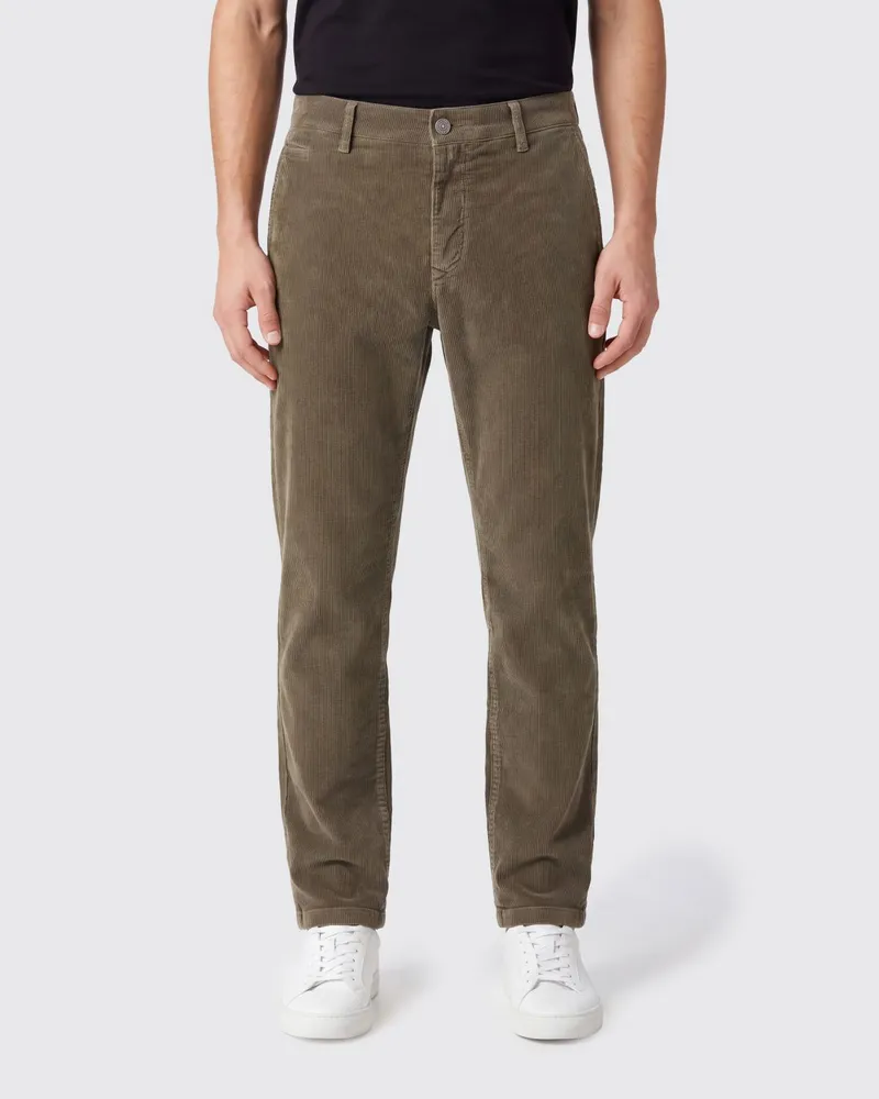 Jacob Cohën Slim-Fit-Cordhose mit mittelhohem Bund Grau