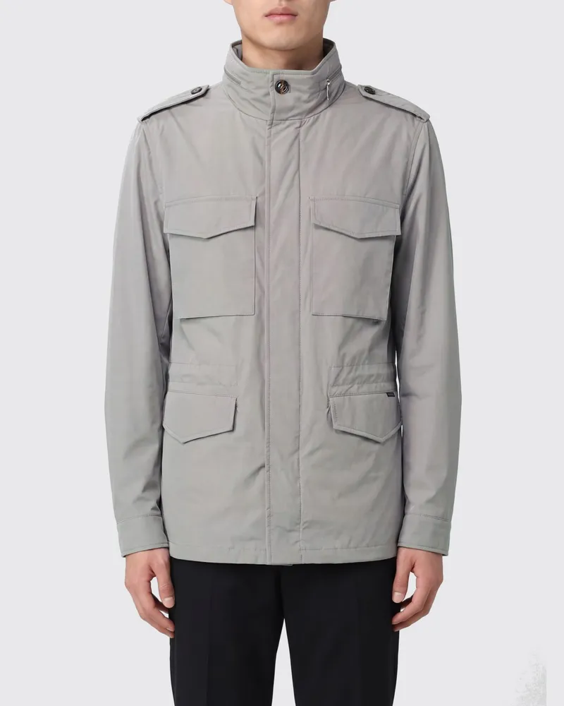 MOORER Polyesterparka Grau