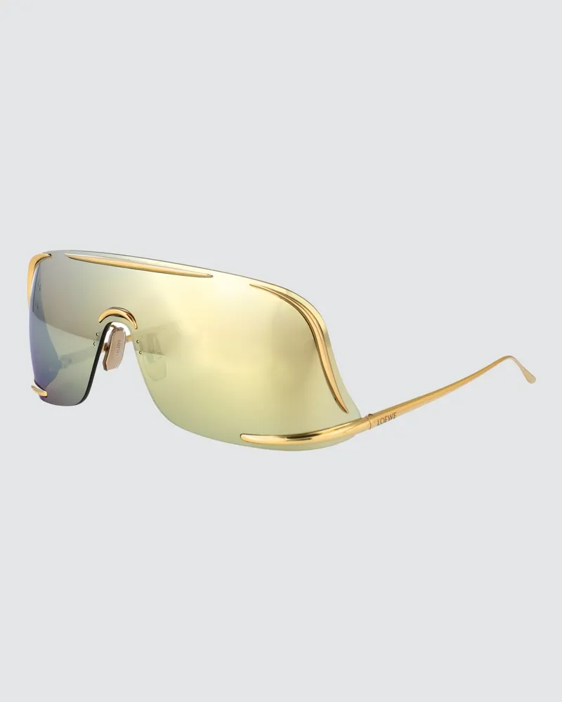 Loewe Signature Sonnenbrille aus Metall Gelb