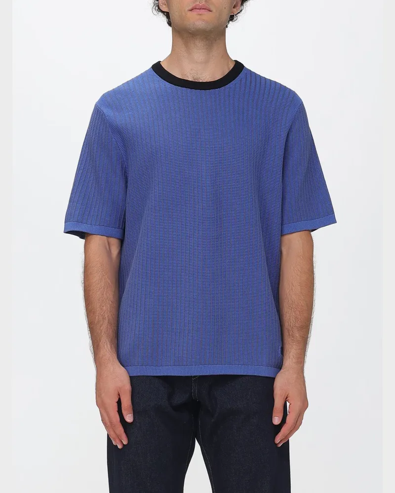 Paul Smith Locker geschnittenes Rundhals-T-Shirt von aus Bio-Baumwolle Indigo