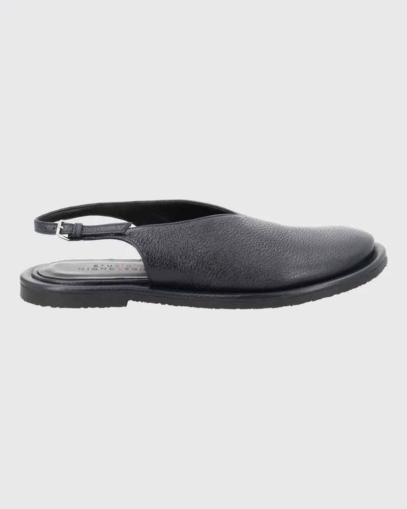 Studio Nicholson Paley Slingback-Ballerinas aus Hirschleder Schwarz