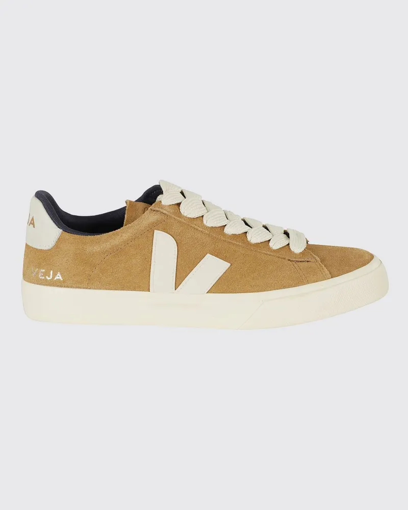 VEJA Campo Sneaker aus Wildleder mit kontrastierendem Logo Camel
