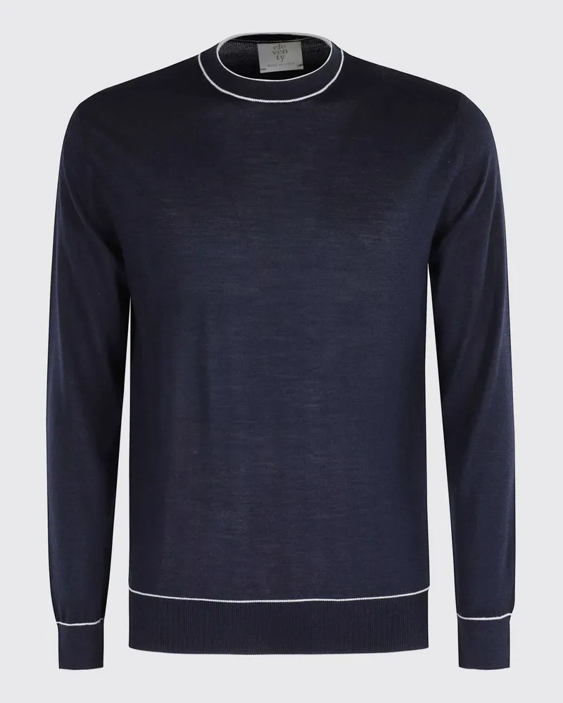 Eleventy Pullover herren Blau