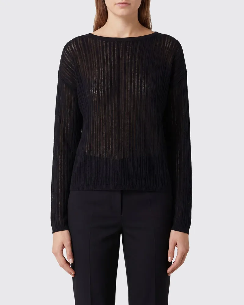 ALLUDE Kaschmir-Rundhalspullover Weiß