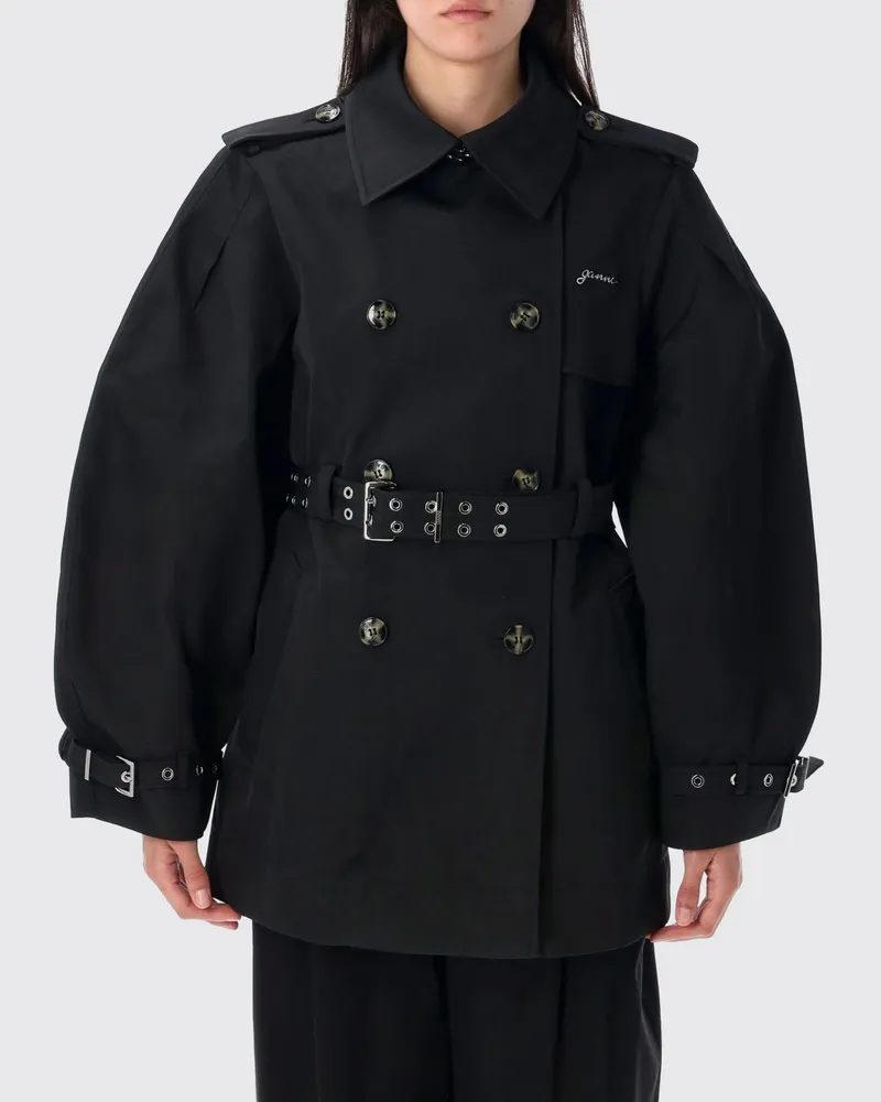 Ganni Mantel damen Schwarz