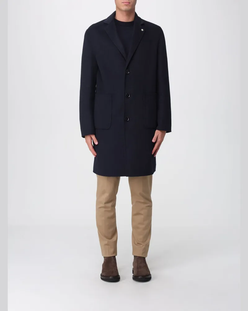 Manuel Ritz Mantel herren Blau