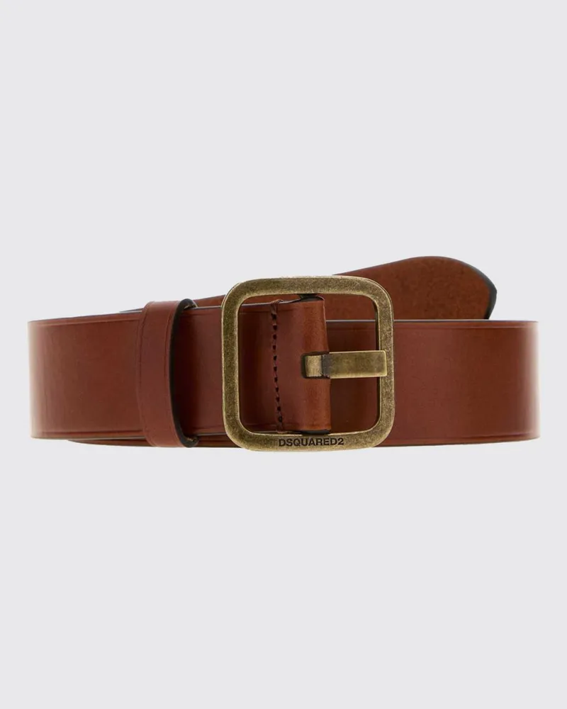 Dsquared2 Ledergürtel Schwarz