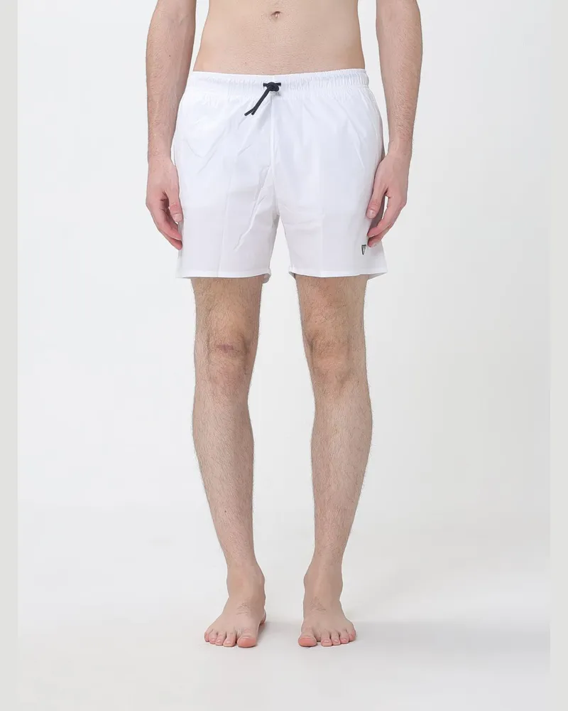 Emporio Armani Nylon-Badeanzug Weiß