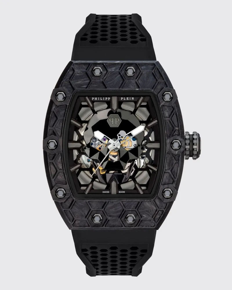Philipp Plein Crypto King Noire Carbon Gladiator Uhr Schwarz