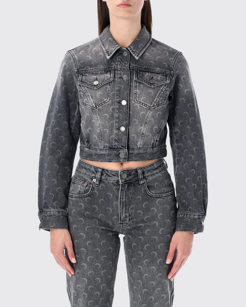 Marine Serre Mantel damen Grau