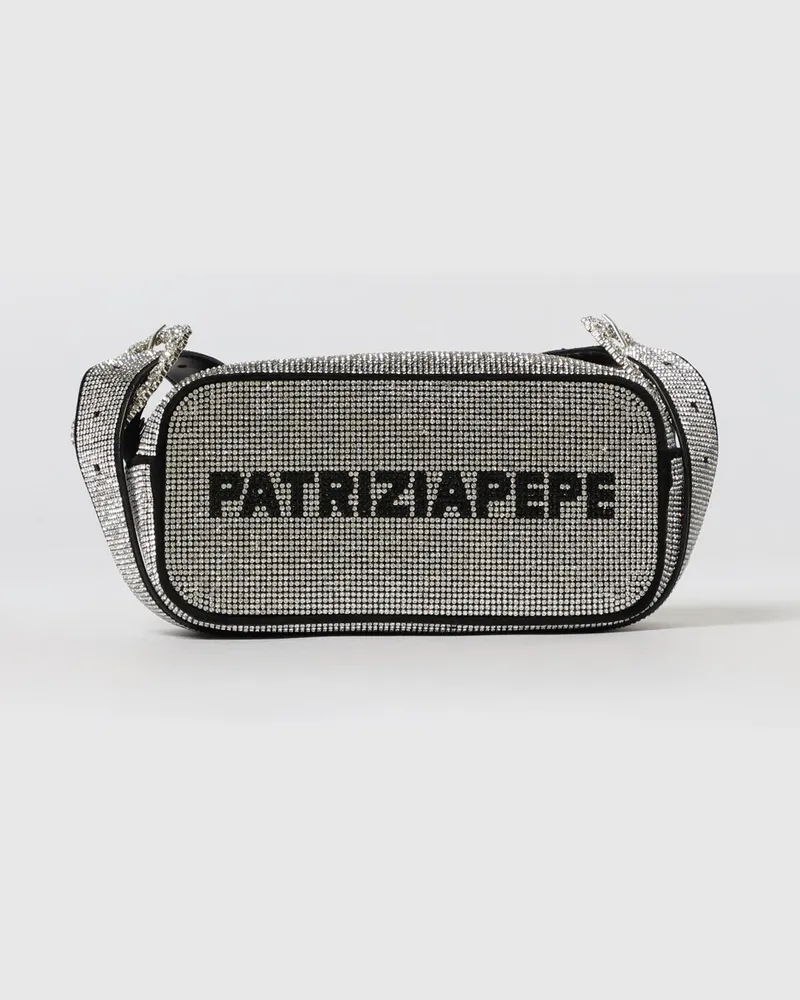 Patrizia Pepe Schultertasche damen Silber