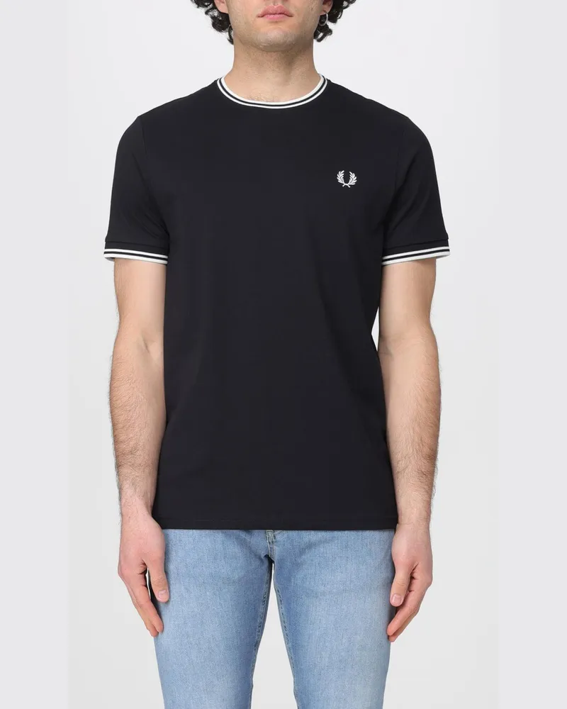 Fred Perry T-shirt herren Schwarz