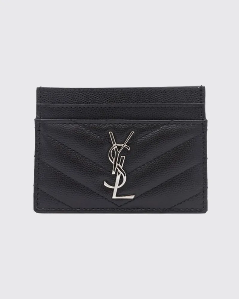 Saint Laurent Geldbörse damen Schwarz