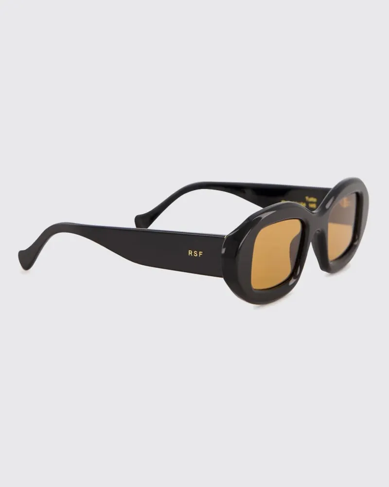 RETROSUPERFUTURE Oversize Sonnenbrille aus Acetat mit ovalem Rahmen Schwarz
