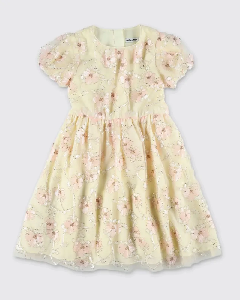 Self-Portrait Kleid kinder Weiß