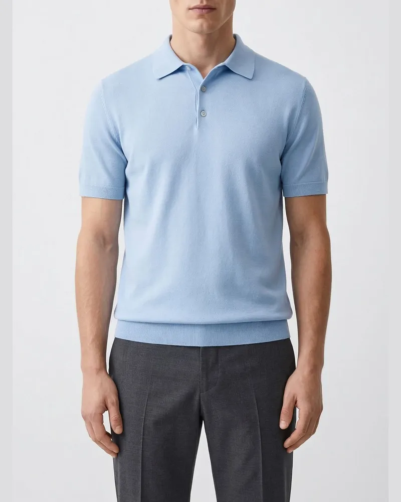 Paolo Pecora Milano Polo herren Navy