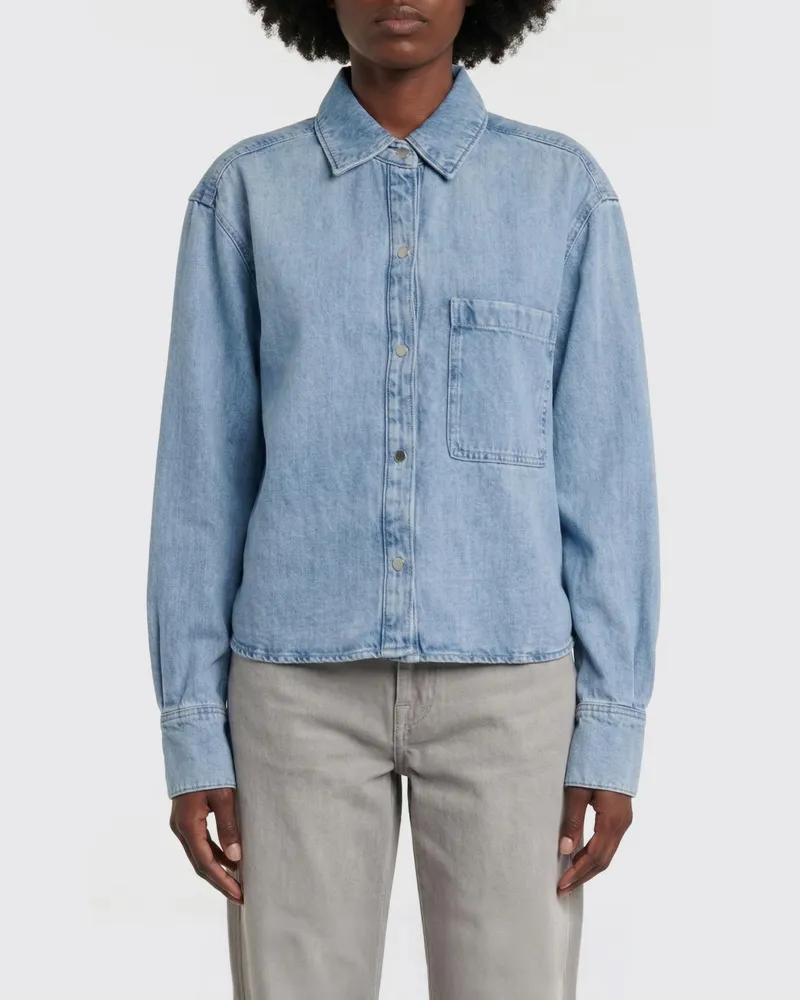7 for all mankind Hemdbluse damen Blau