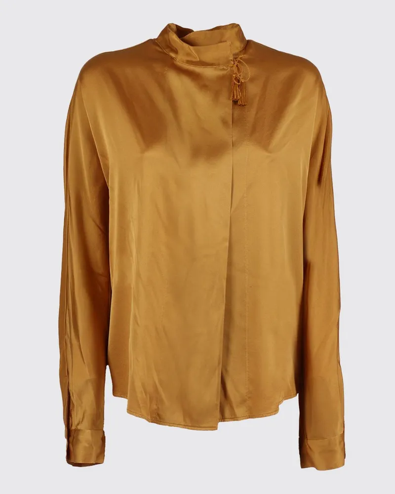 forte_forte Hemdbluse damen Braun