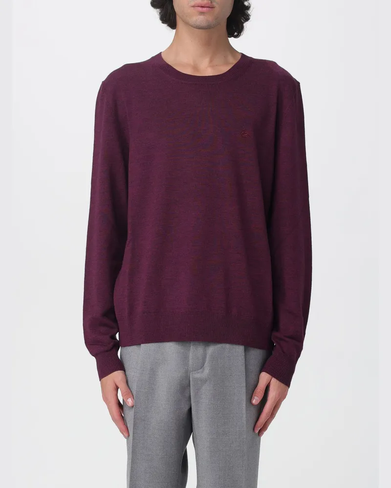 Etro Pullover herren Burgunderrot