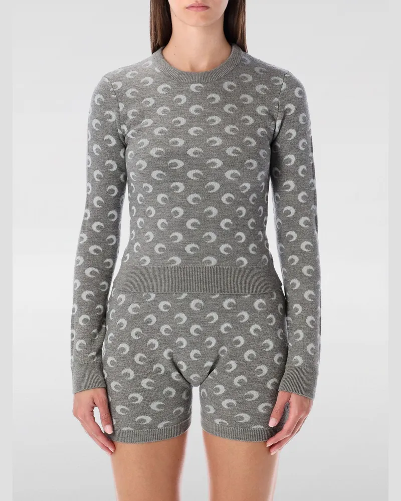 Marine Serre Pullover damen Grau