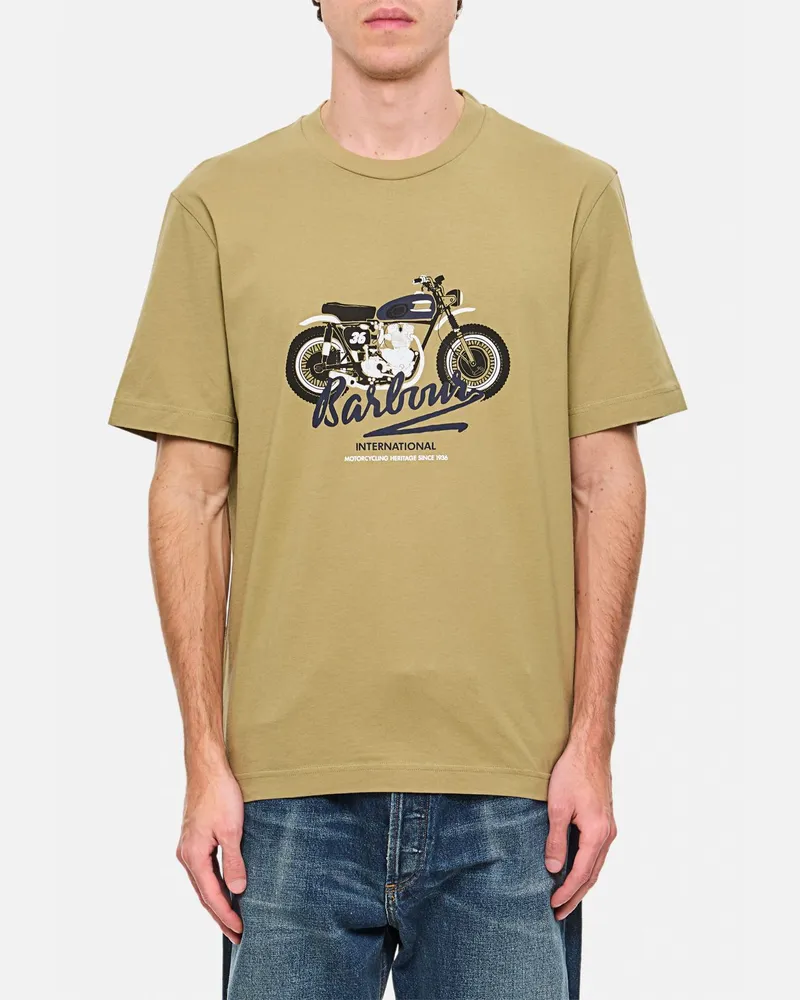 Barbour T-shirt herren Grün