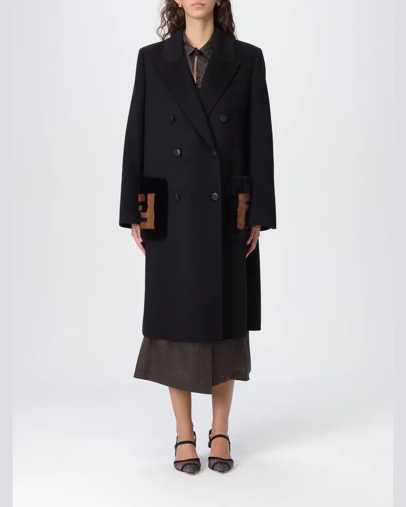 Fendi Mantel damen Schwarz