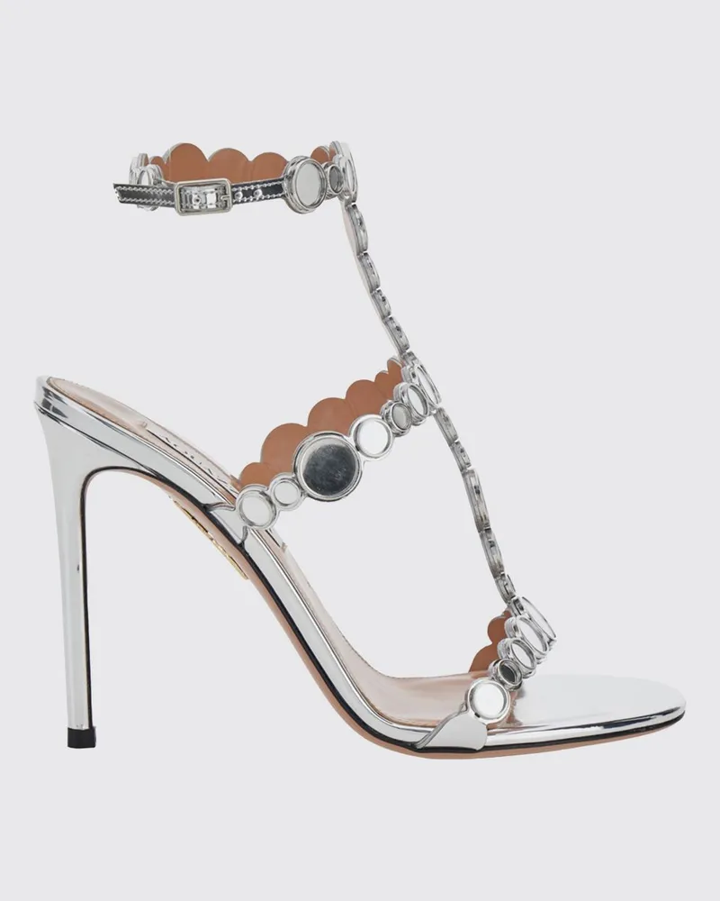 Aquazzura Afterglow Sandalen mit Kristallen und hohem Stilettoabsatz Stahl
