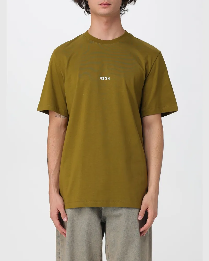 MSGM T-shirt herren Kaki