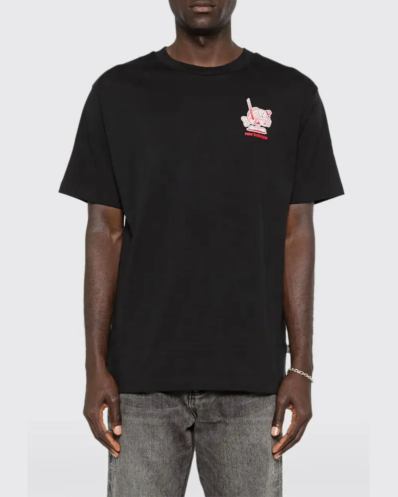 New Balance T-shirt herren Schwarz