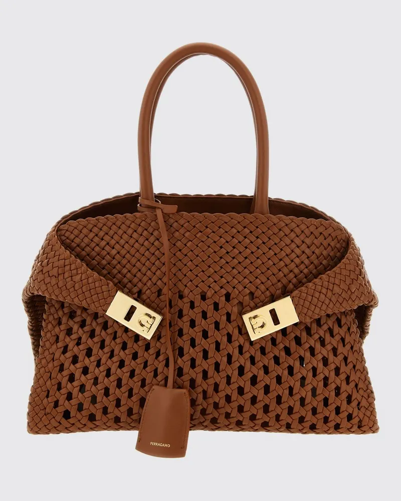 Ferragamo Schultertasche damen Braun