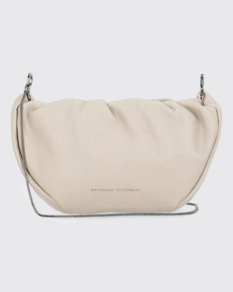 Brunello Cucinelli Schultertasche damen Beige