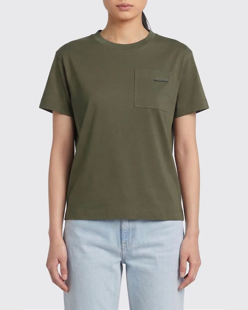 Brunello Cucinelli T-shirt damen Grün