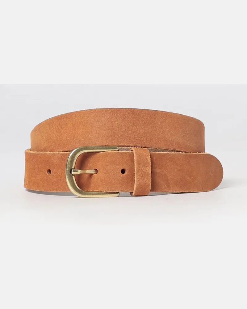 Sebago Verstellbarer Gürtel aus Veloursleder mit Dornschließe Braun