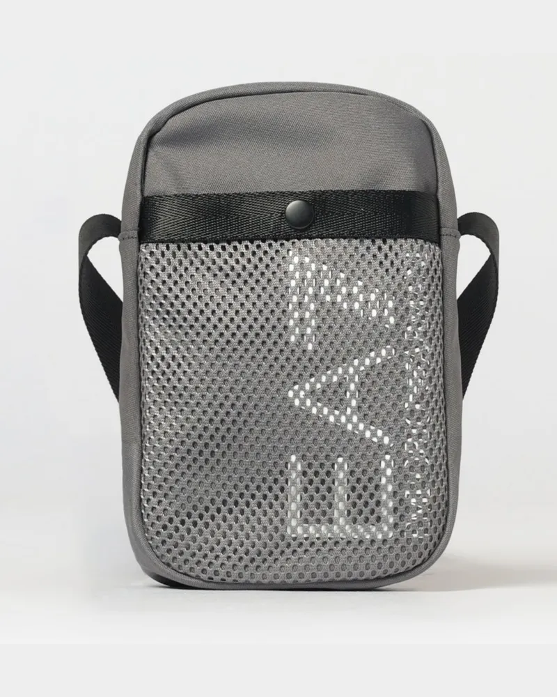 EA7 Tasche aus Polyester mit Logoprint Grau