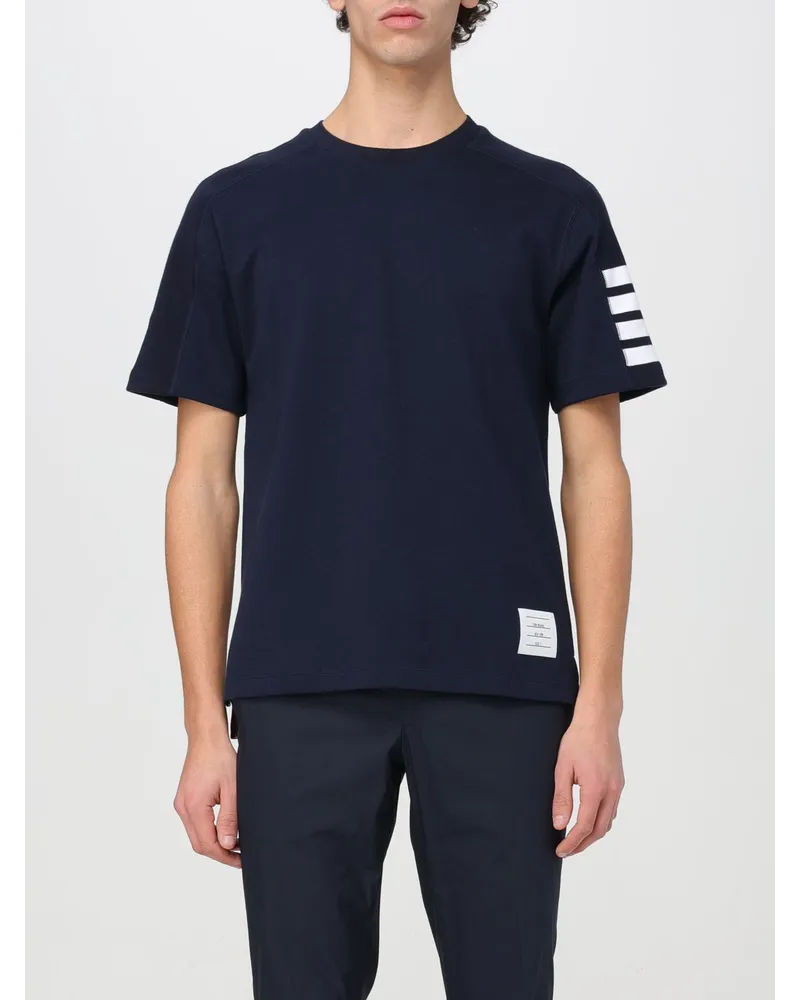 Thom Browne Basic T-Shirt Blau