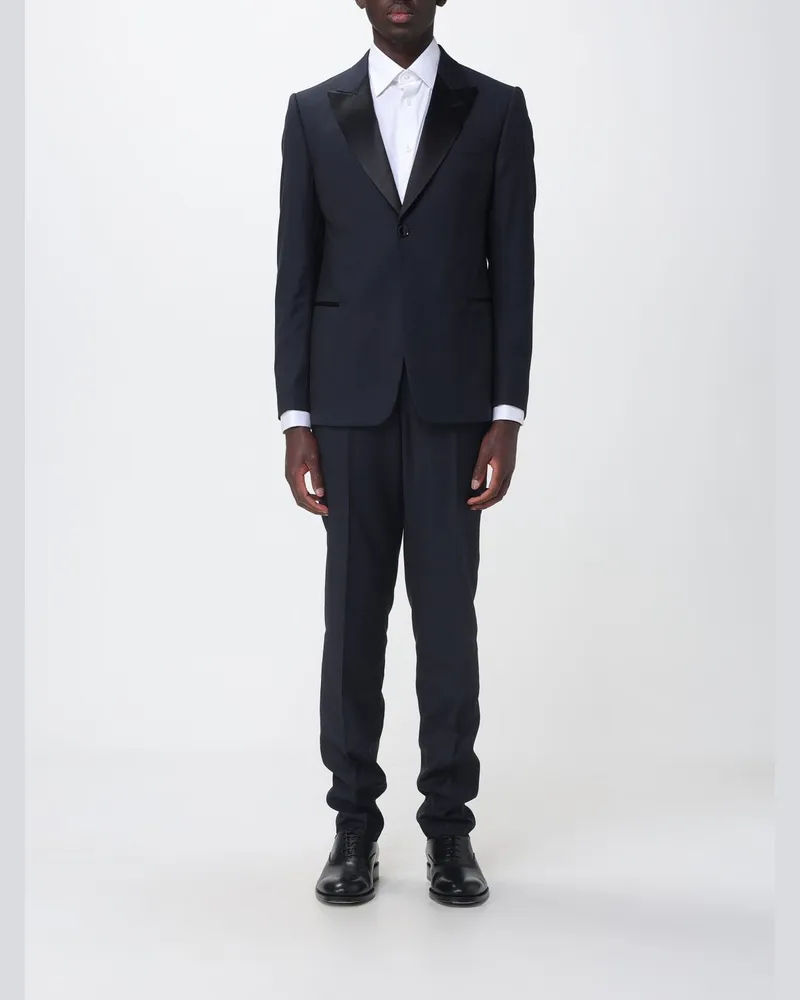 Emporio Armani Smoking aus Schurwolle Navy