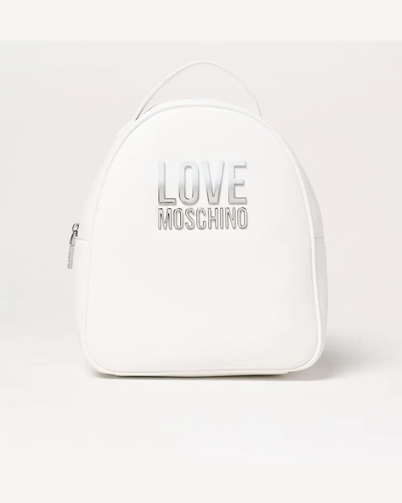 Moschino Rucksack damen Weiß